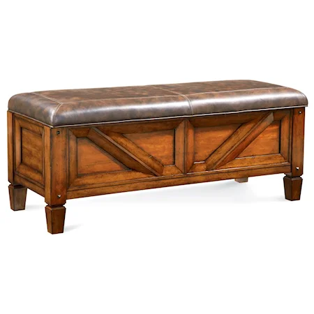 Leather Upholstered Bench